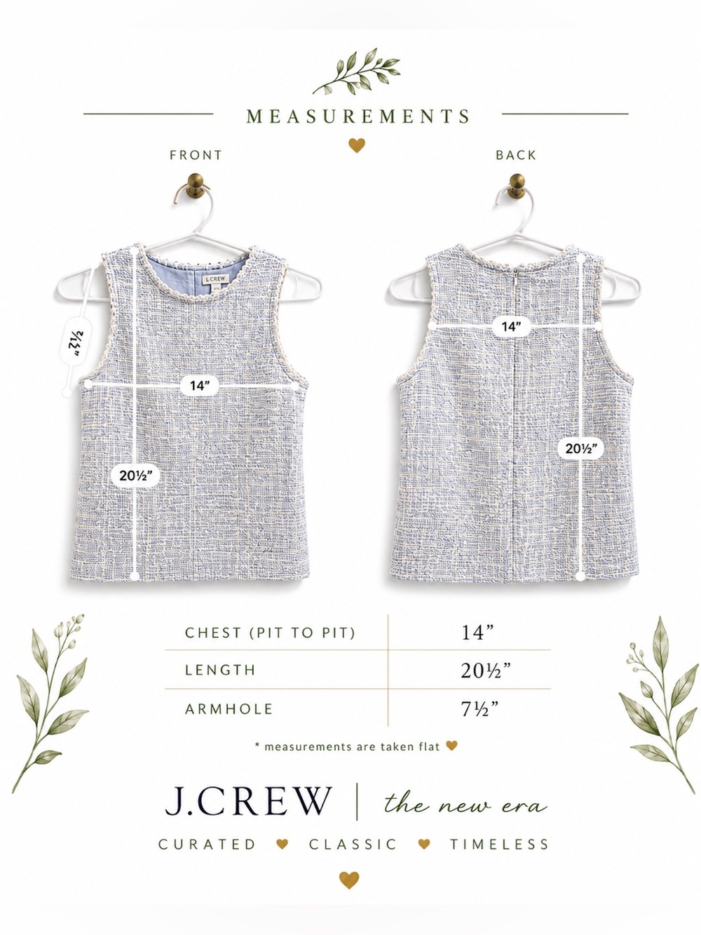 J.Crew Bouclé Tweed Sleeveless Top XXS | Blue & Cream Textured Shell - Picture 4 of 12